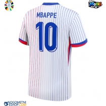 Moški Nogometni dresi Francija Kylian Mbappe #10 Gostujoči EP 2024 Kratek Rokav